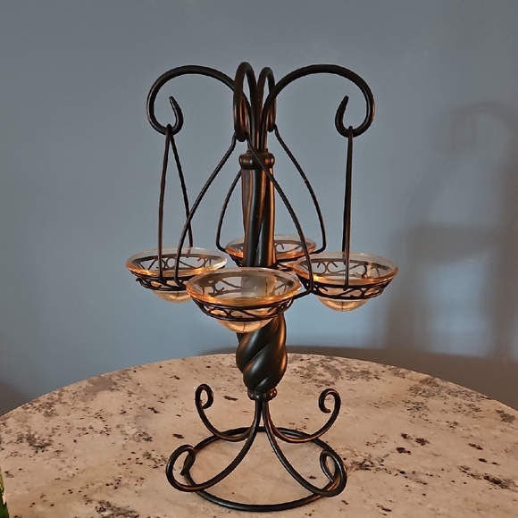 PartyLite Other - Elegant Black Metal Candle Holder